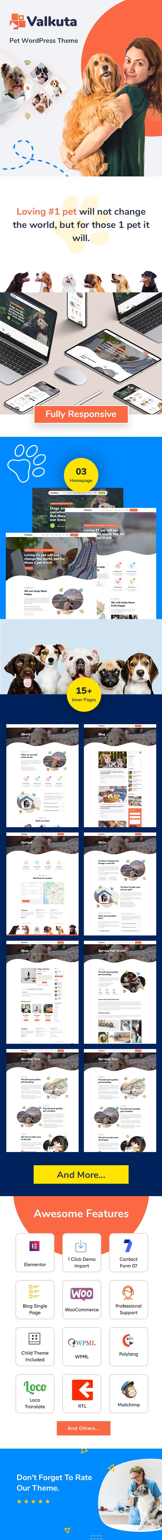 Valkuta - Pet WordPress Theme